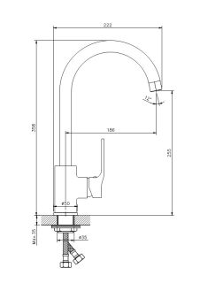 Смеситель для кухни Koller Pool Style SL0500